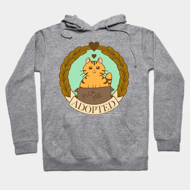 Adopted Cat Hoodie by aimeekitty